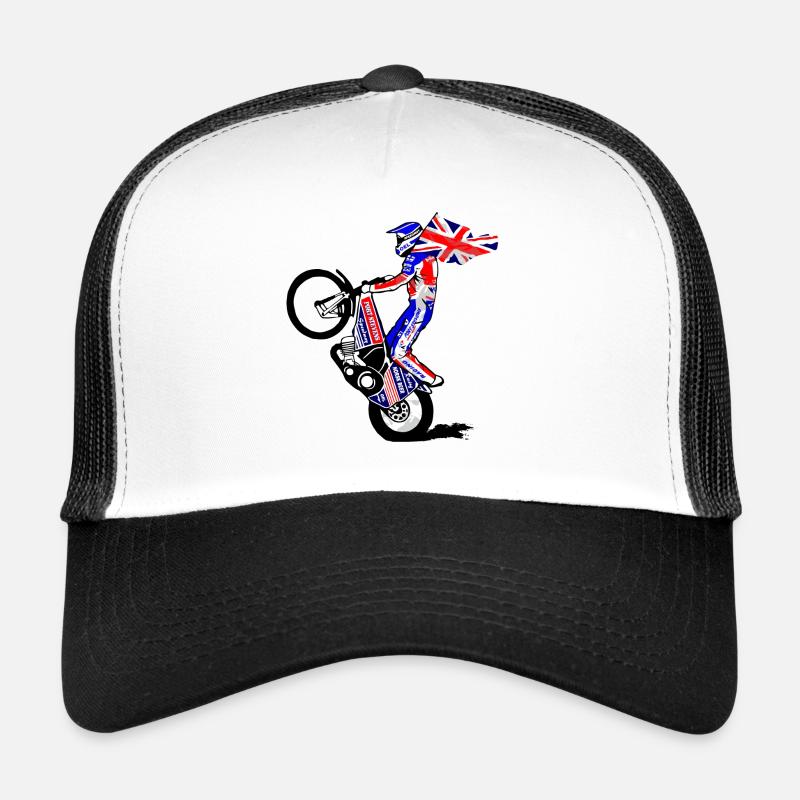 Speedway Driver - United Kingdom - Trucker Cap - white/black