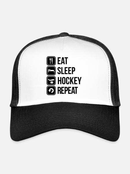 Eishockey - Trucker Cap - Weiß/Schwarz