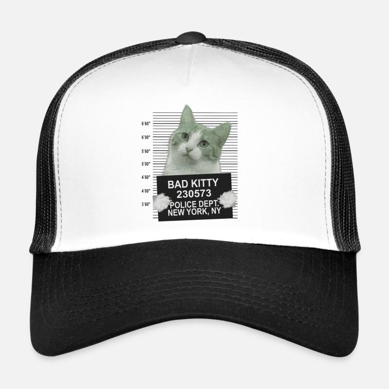 Bad Kitty - Trucker Cap - Weiß/Schwarz