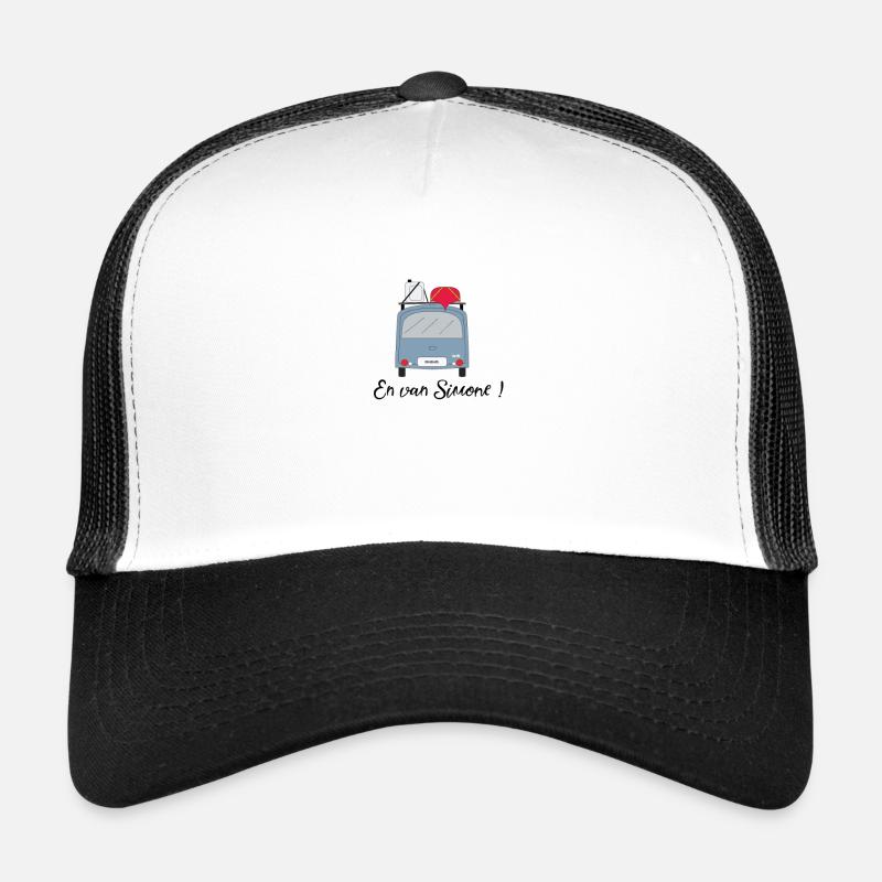 Van Simone - Casquette trucker  - blanc/noir