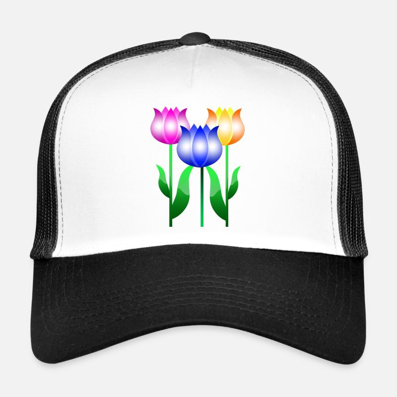 Fleurs de tulipes Casquette trucker 