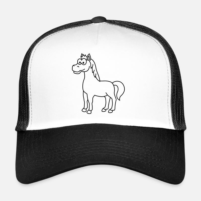 Horse Comic Animal Trucker Cap