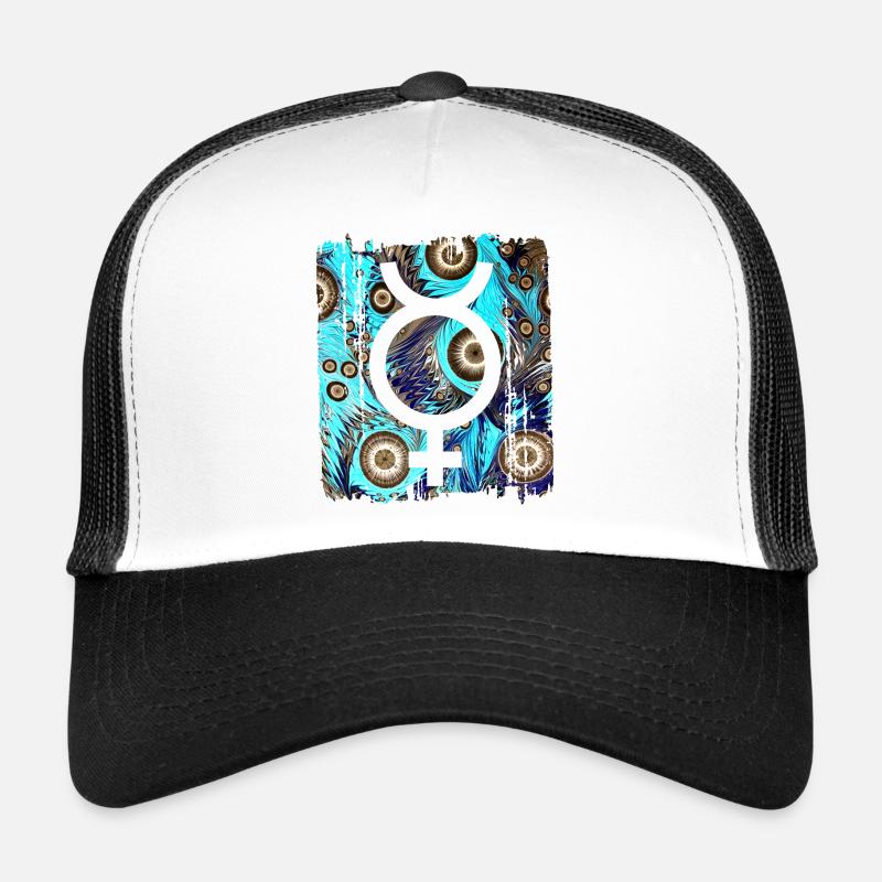 mercure e 268 - Casquette trucker  - blanc/noir