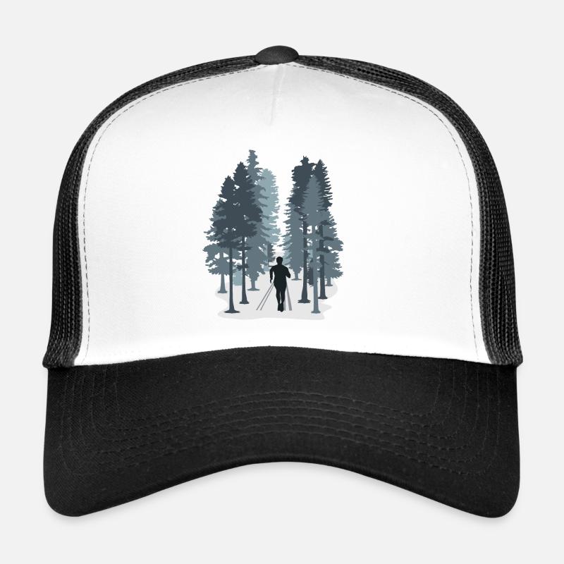 Laufen, Läufer, Trail Running - Trucker Cap - Weiß/Schwarz