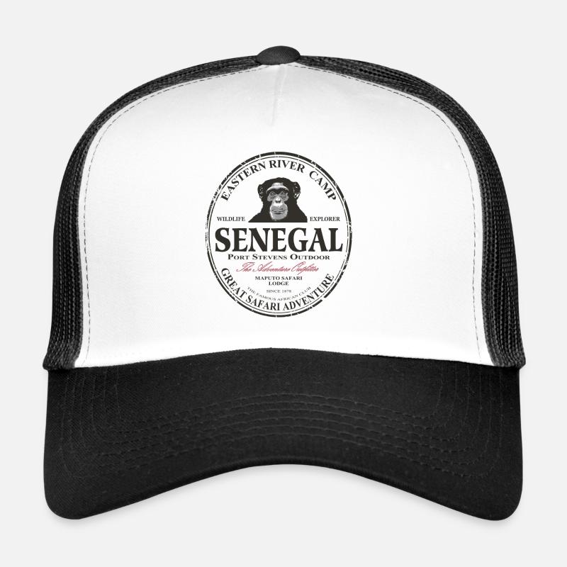 Sénégal - Chimpanzés Casquette trucker 