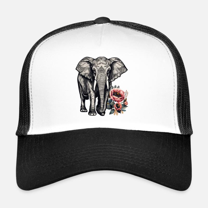 Flowers to Elevate Elephants Trucker Cap