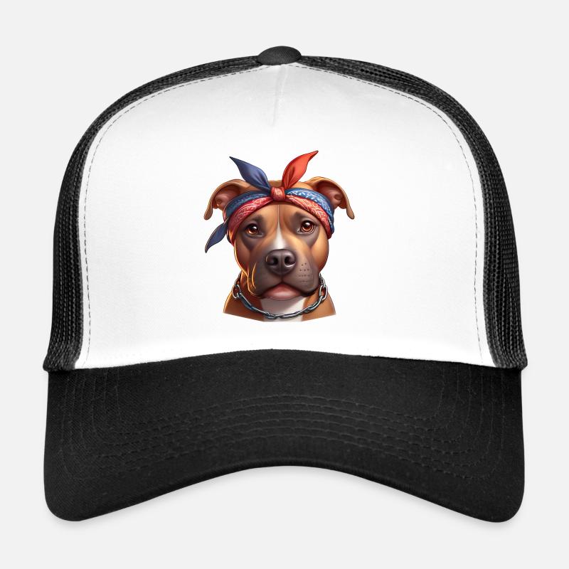 Pitbull Die Rap-Künstler - Trucker Cap - Weiß/Schwarz
