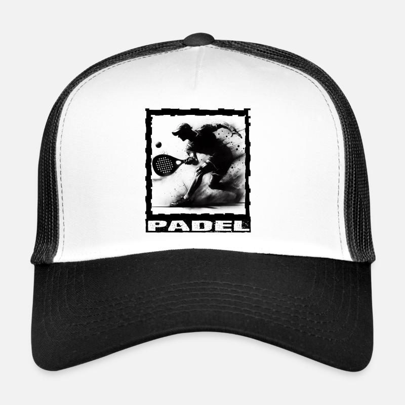 Padel - Trucker Cap - Weiß/Schwarz
