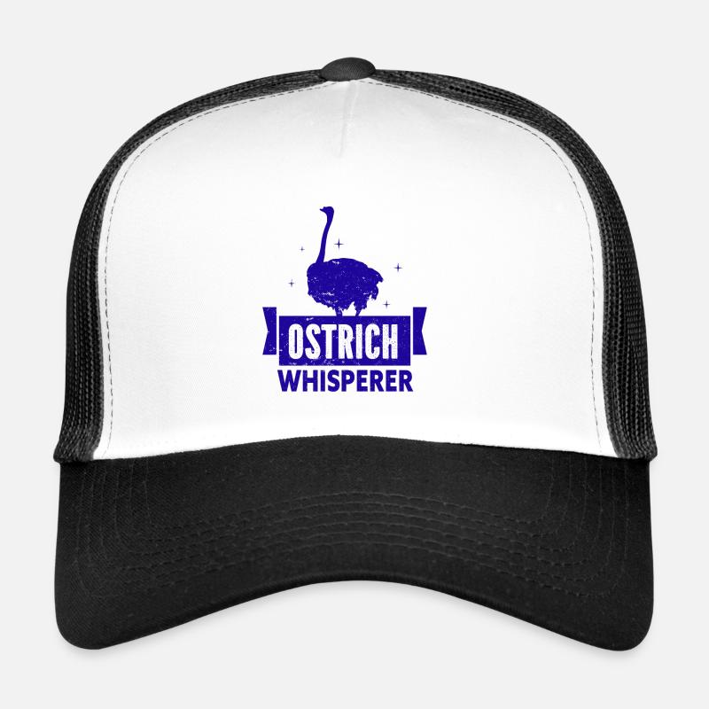 Strauß - Tiere - Trucker Cap - Weiß/Schwarz
