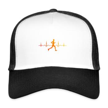 Fitness Women Running Jogging Jogging Men - Trucker Cap - white/black - Front