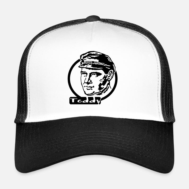 Ernst Thälmann Teddy - Trucker Cap - Weiß/Schwarz