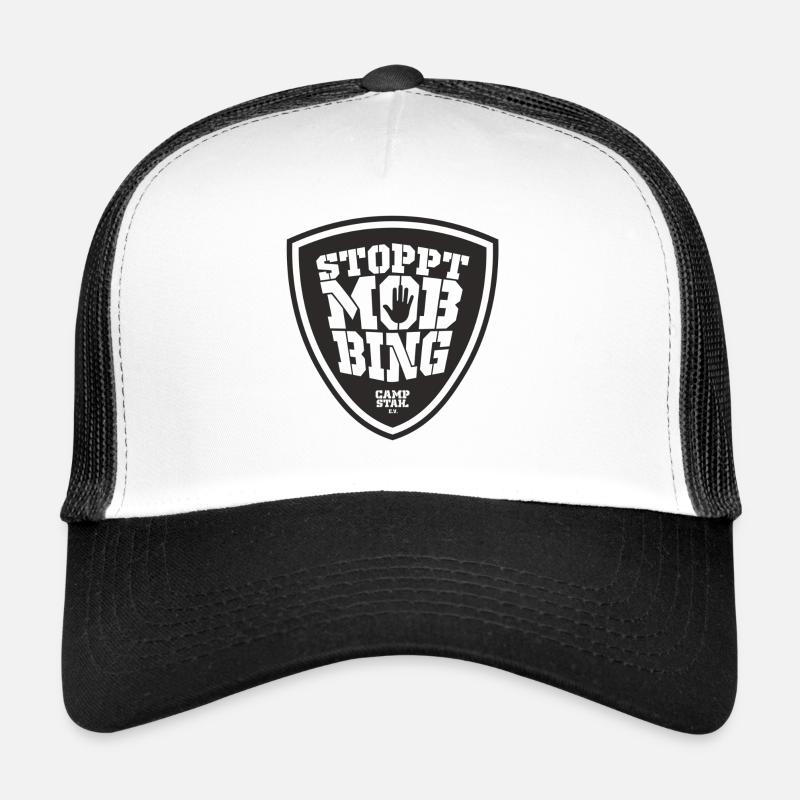 Stoppt Mobbing schwarz Trucker Cap