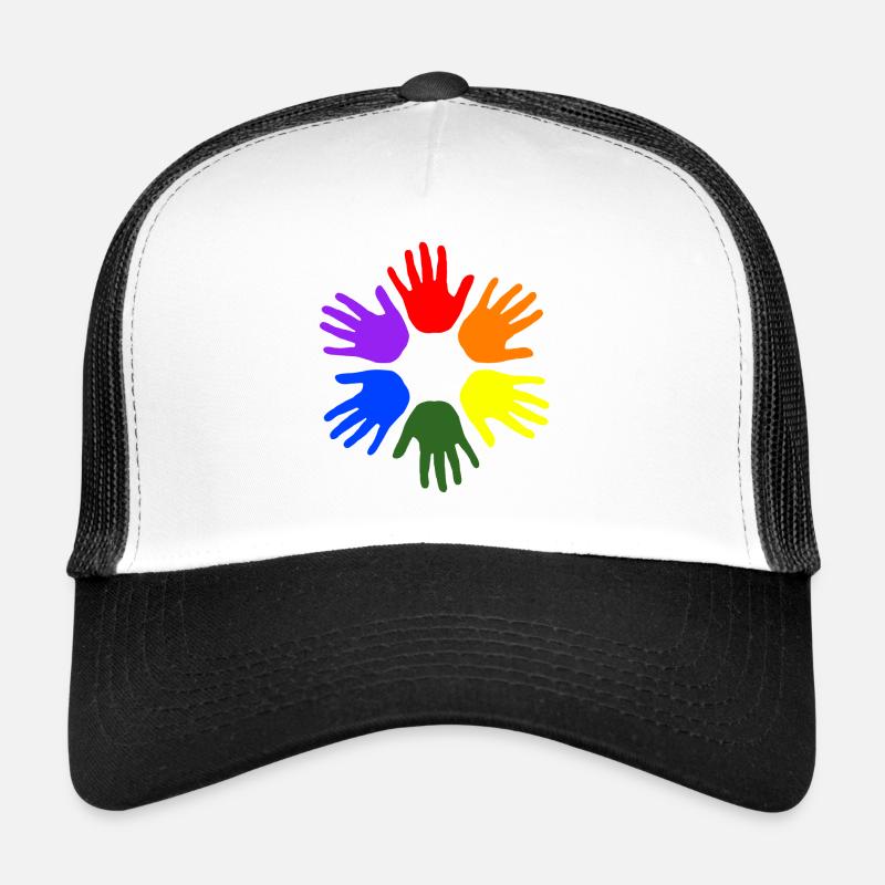 mains Casquette trucker 