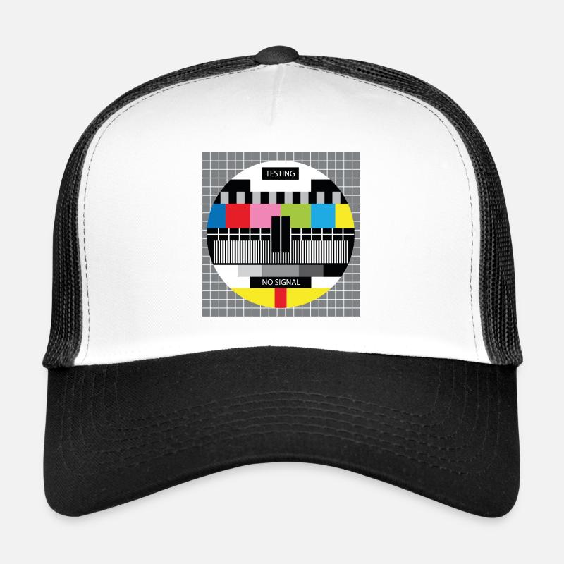tv television screen no signal error error Trucker Cap
