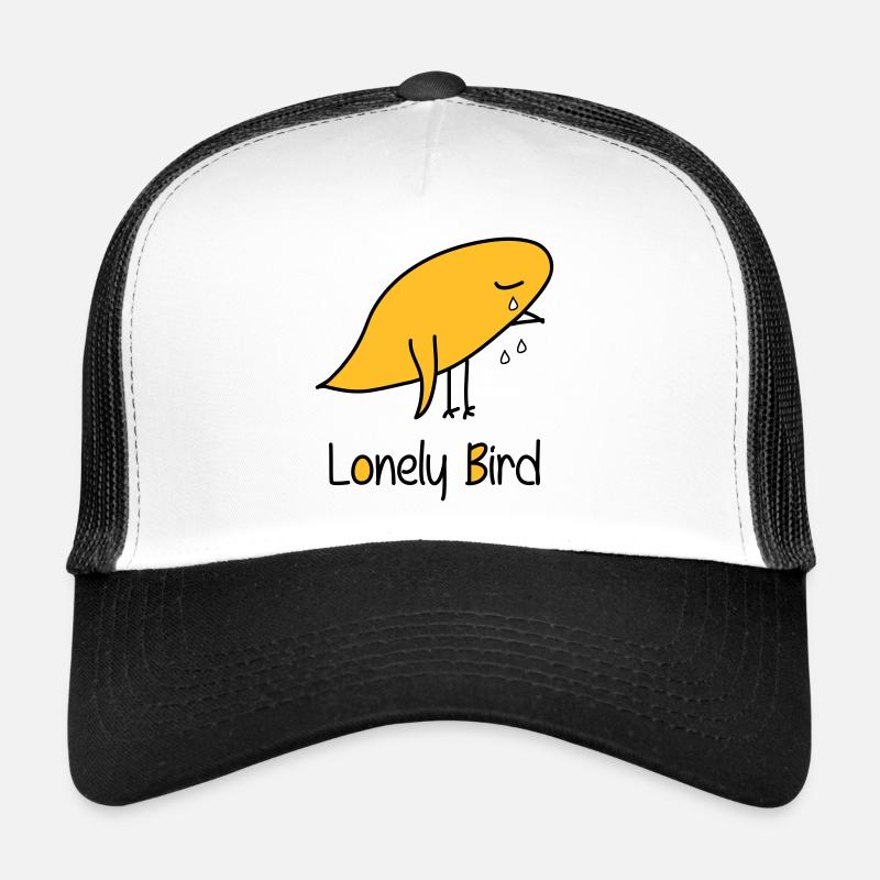Einsamer Vogel - Trucker Cap - Weiß/Schwarz