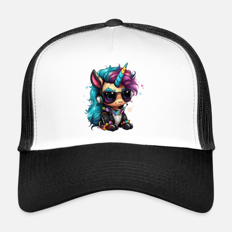 Punker Einhorn Design Trucker Cap