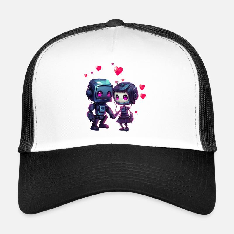 ROBOTER LOVE Design Trucker Cap