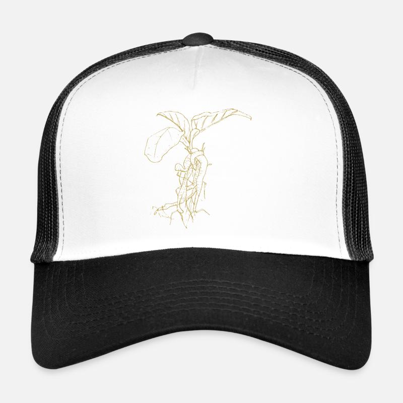 Dessins illustrés Splendeur verte avec mandragore Casquette trucker 