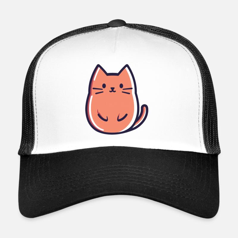 cute cat, cat drawing, kitten Trucker Cap