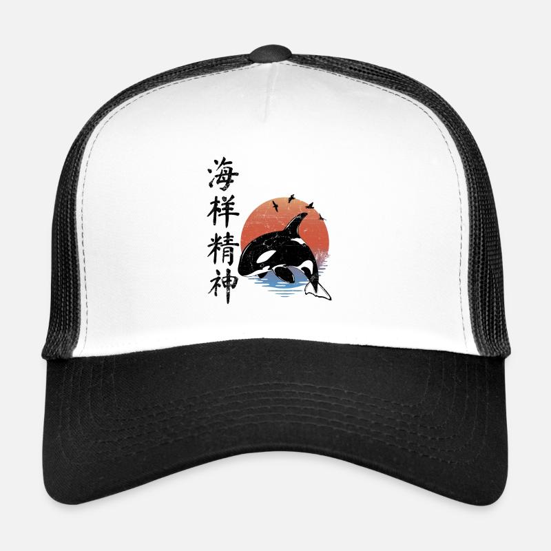 Orca - Trucker Cap - Weiß/Schwarz