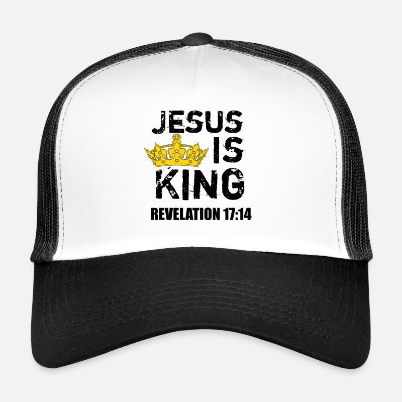 Jesus is King (Crown) - Glaube christlich Jesus4m3 Trucker Cap