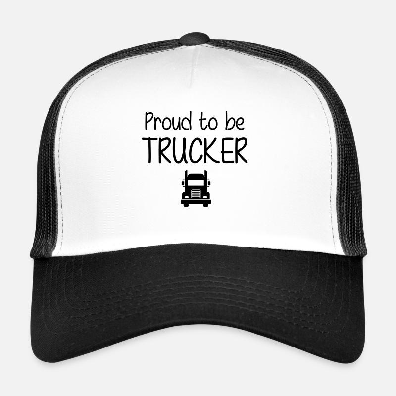 Proud to be Trucker - Trucker Cap - white/black