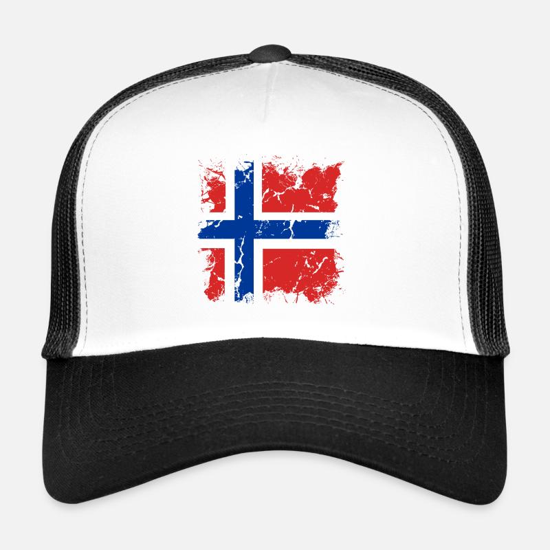 Norvège Drapeau Scandinavie Drapeau norvégien Casquette trucker 