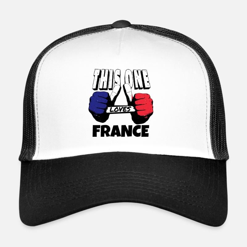 France Drapeau utilisé Look Drapeau français Casquette trucker 