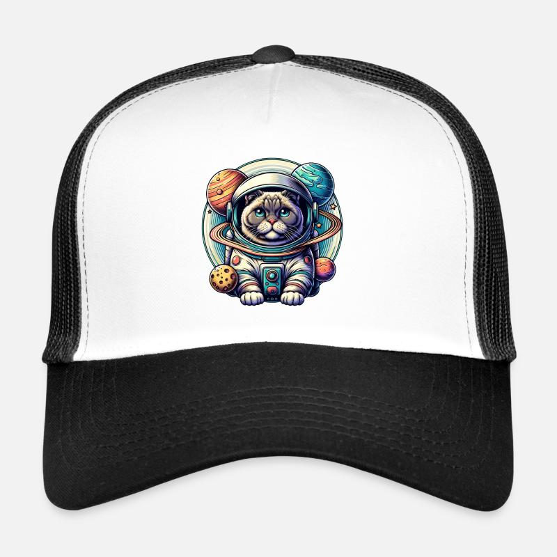 Petit chat mignon comme astronaute astronaute Casquette trucker 