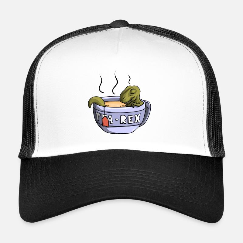 Tea-Rex - Trucker Cap - Weiß/Schwarz