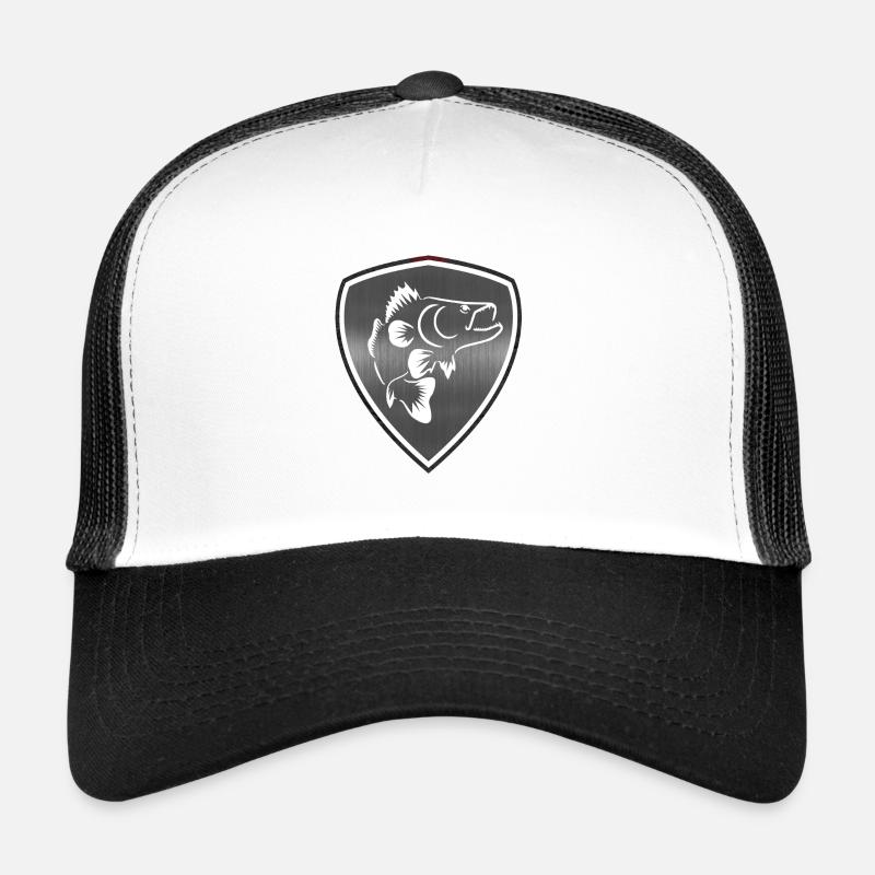 Zander Angeln Wappen Trucker Cap