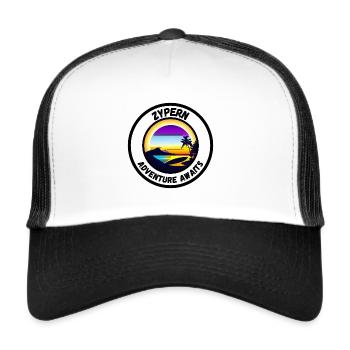 Zypern - Adventure Awaits - Trucker Cap - Weiß/Schwarz - Vorne