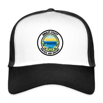 Amalfi - Sun, Sea and Dreams - Trucker Cap - white/black - Front