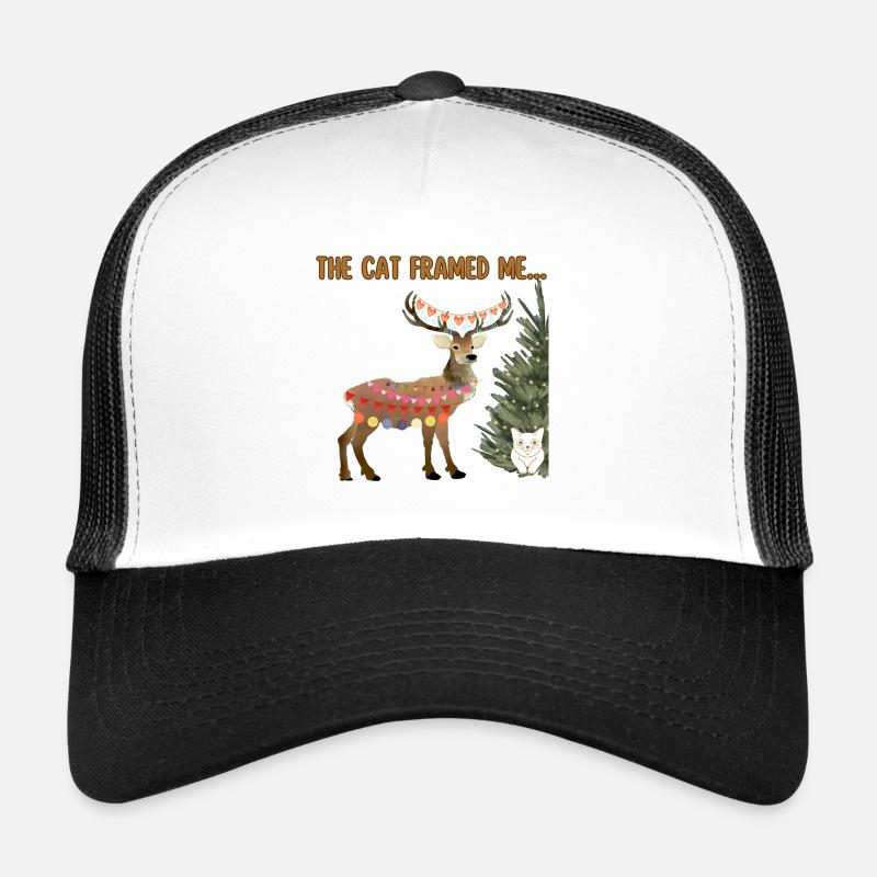 The Cat framed me... - Trucker Cap - white/black