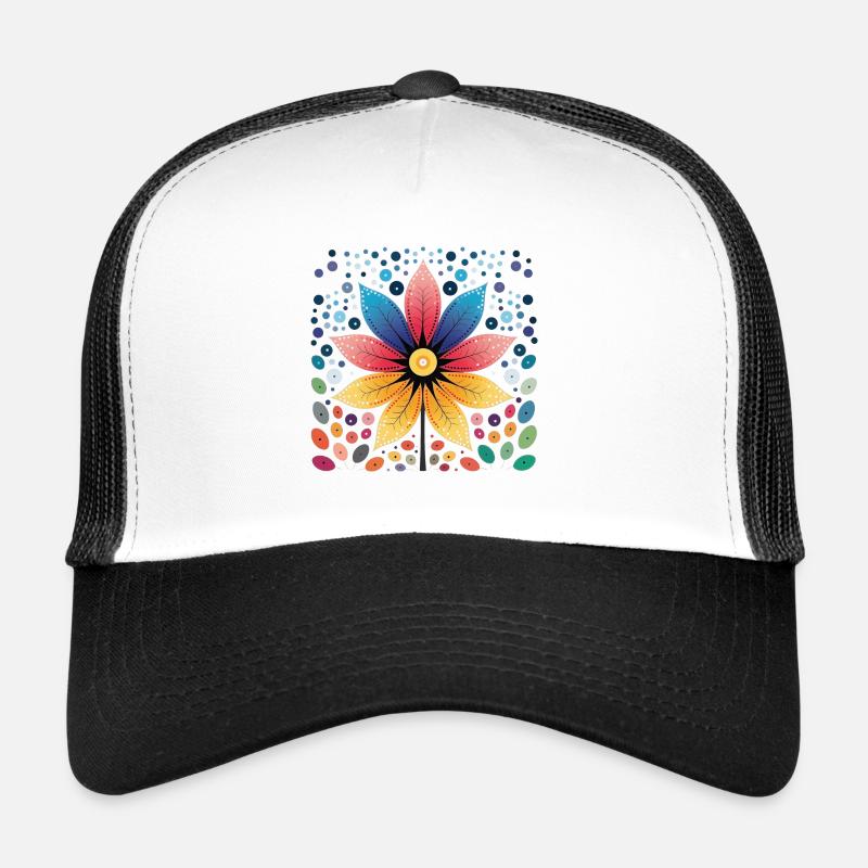 Dot Art Design - motif de points colorés Casquette trucker 