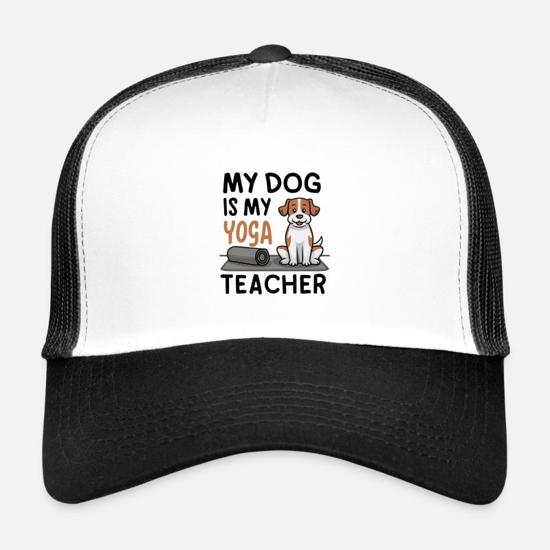 Mon chien est mon prof de yoga Casquette trucker 