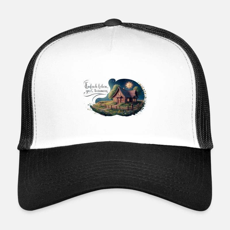 Vivre simplement, rêver grand Casquette trucker 