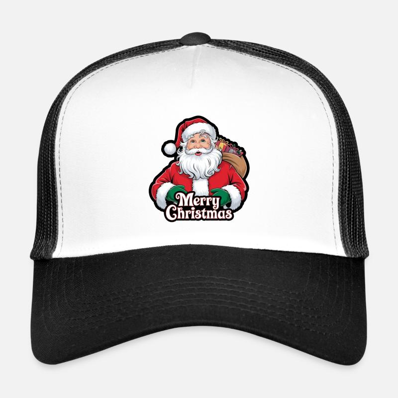 Père Noël – Joyeux Noël Illustration Casquette trucker 