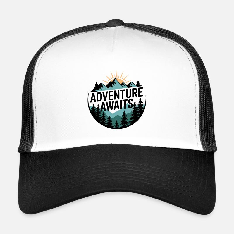 L’aventure vous attend – Panorama de montagne Casquette trucker 