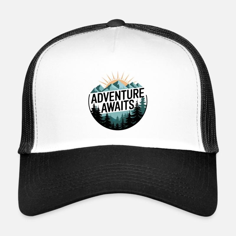L’aventure vous attend – Panorama de montagne Casquette trucker 