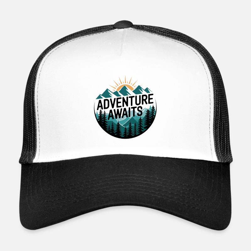 L’aventure vous attend – Panorama de montagne Casquette trucker 