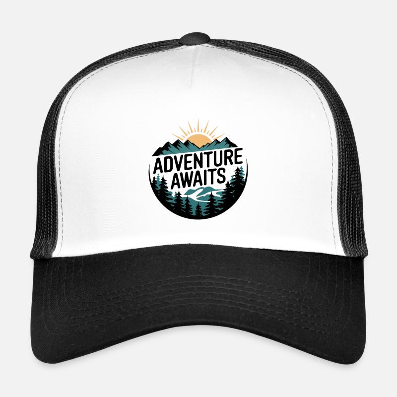 L’aventure vous attend – Panorama de montagne Casquette trucker 