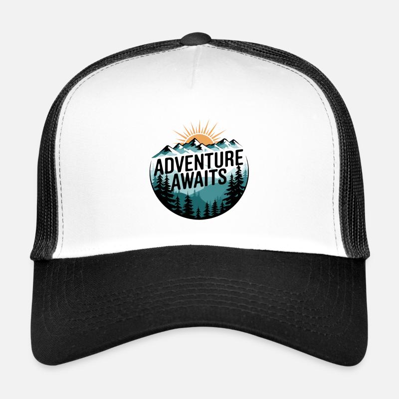 L’aventure vous attend – Panorama de montagne Casquette trucker 