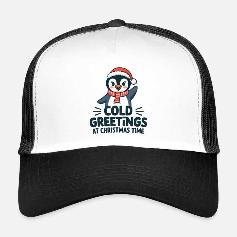 Cool greetings at Christmas time – Penguin Trucker Cap