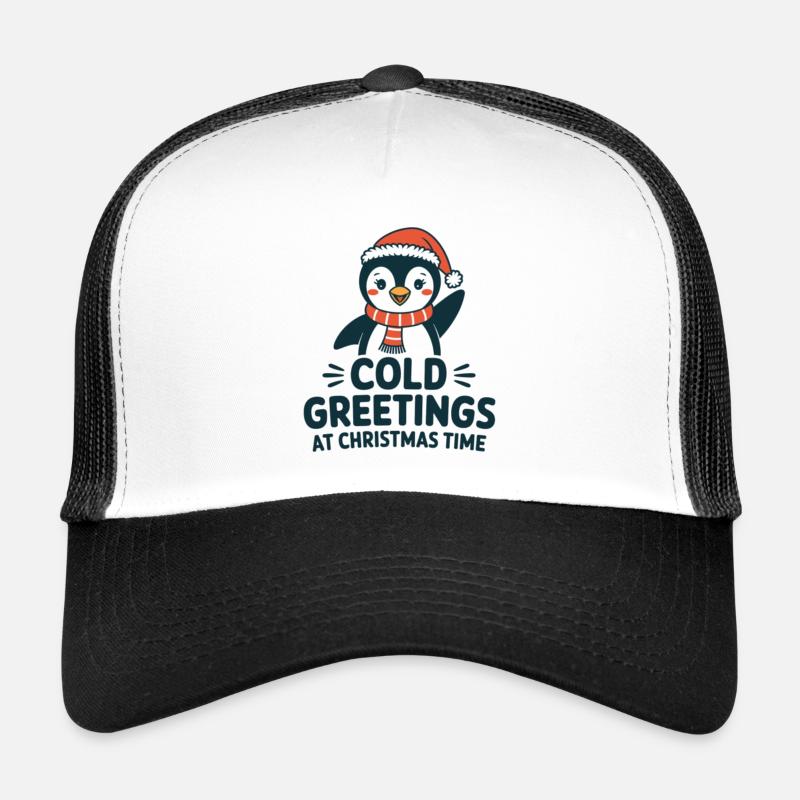 Cool greetings at Christmas time – Penguin Trucker Cap