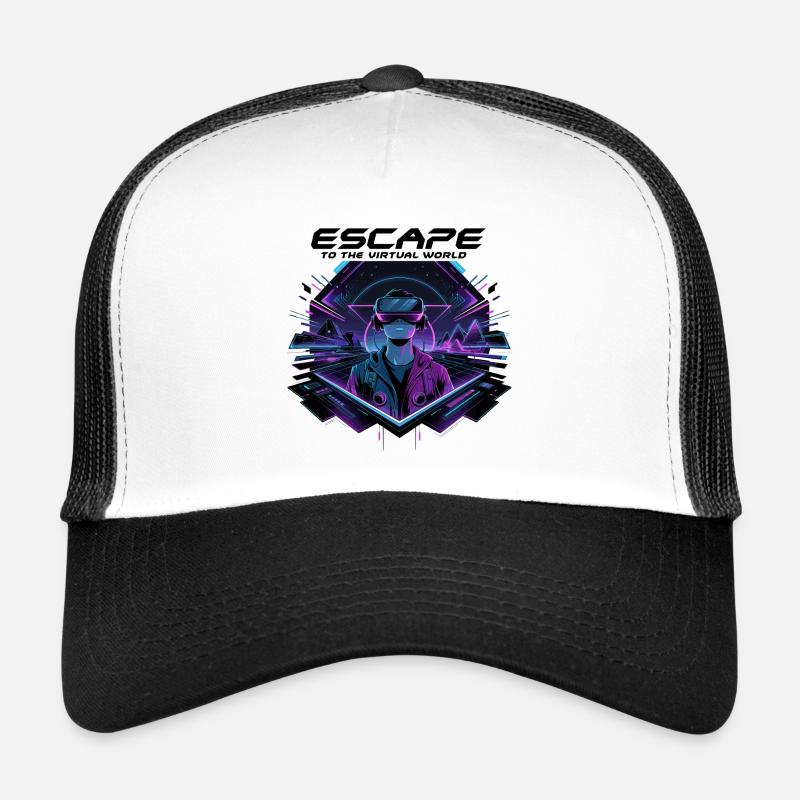 Escape to the Virtual World – Future VR-Design Trucker Cap