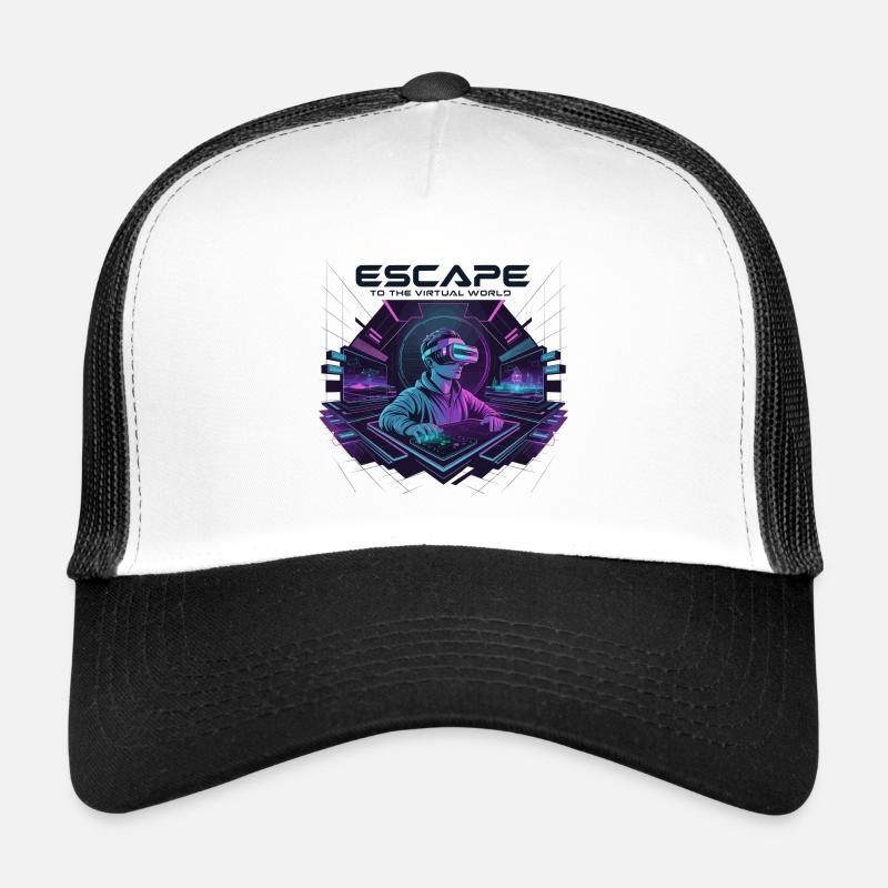 Escape to the Virtual World – Future VR-Design Trucker Cap