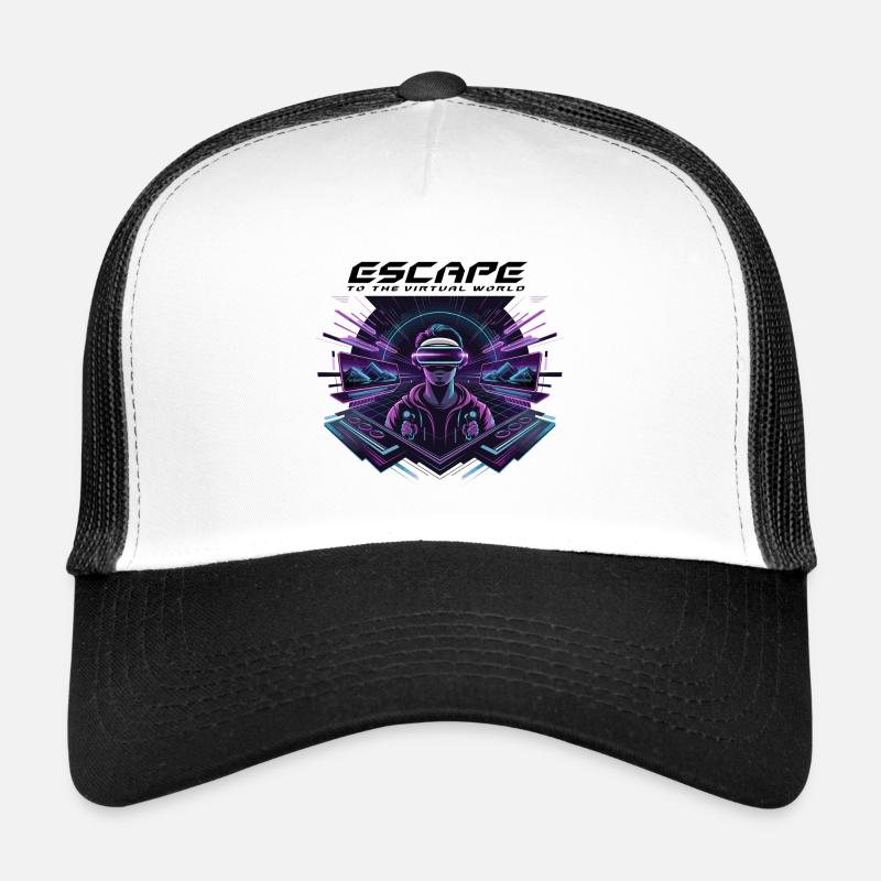 Escape to the Virtual World – Future VR-Design Trucker Cap