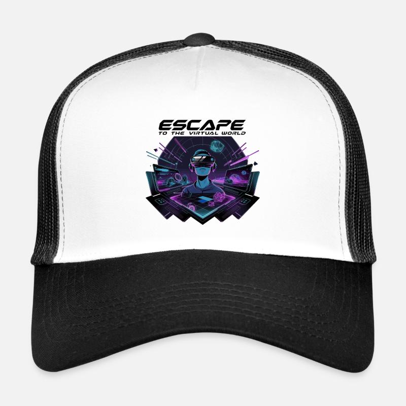 Évadez-vous dans le monde virtuel – Future VR-Design Casquette trucker 