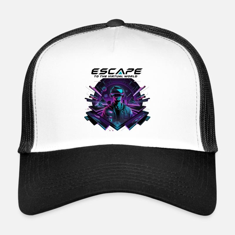 Escape to the Virtual World – Future VR-Design Trucker Cap